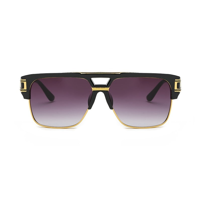 gradient sunglasses black & gold