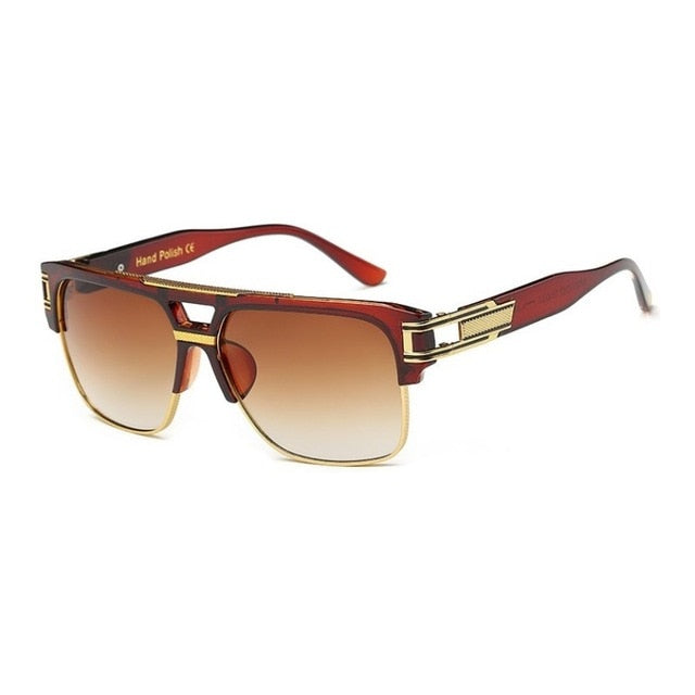 brown and bronze gradient sunglasses