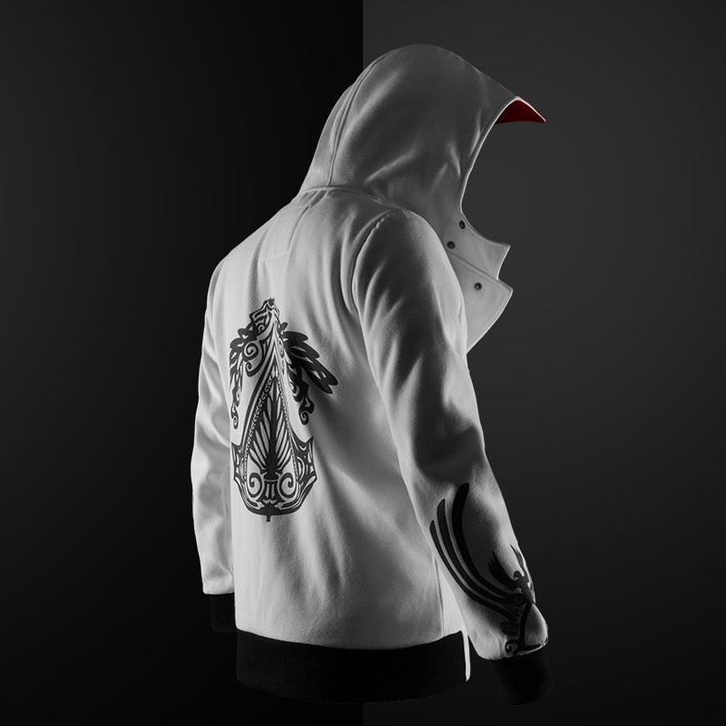 graphic design fashion hoodie men white