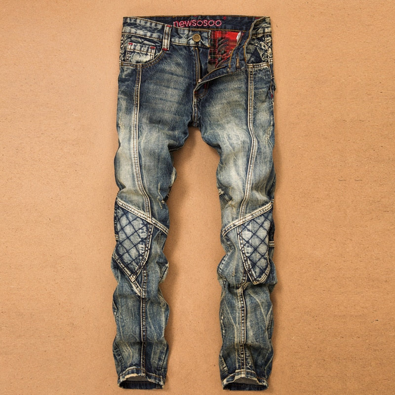 men's biker jeans
