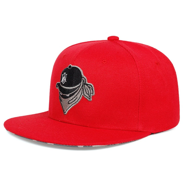 red hip-hop bandana black snapback caps