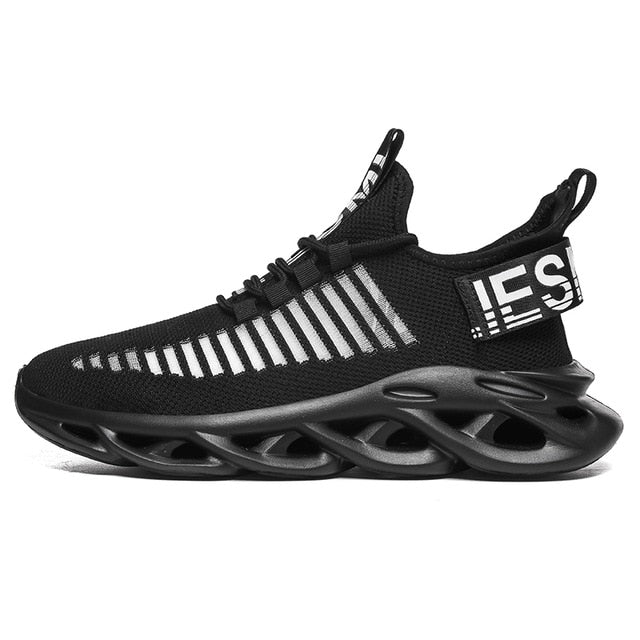 black air sole running shoes