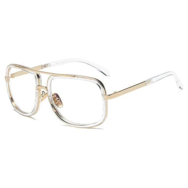 white large frame designer sunglasses