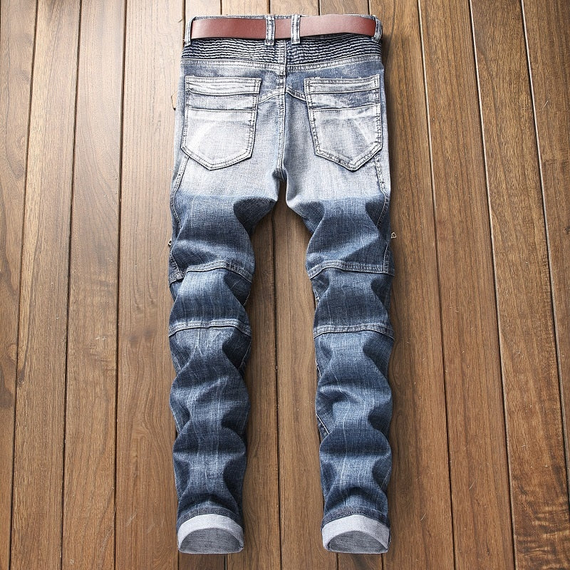 urban designer stone wash denim jeans men