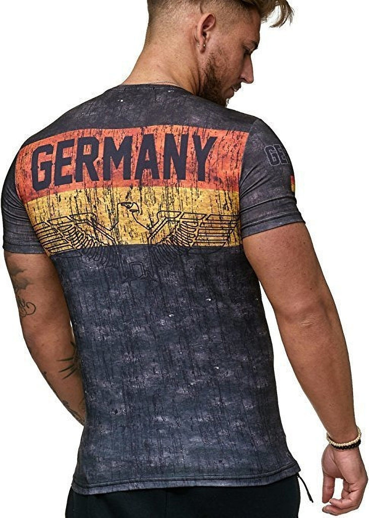 germany football soccer athletic fitted shirt back