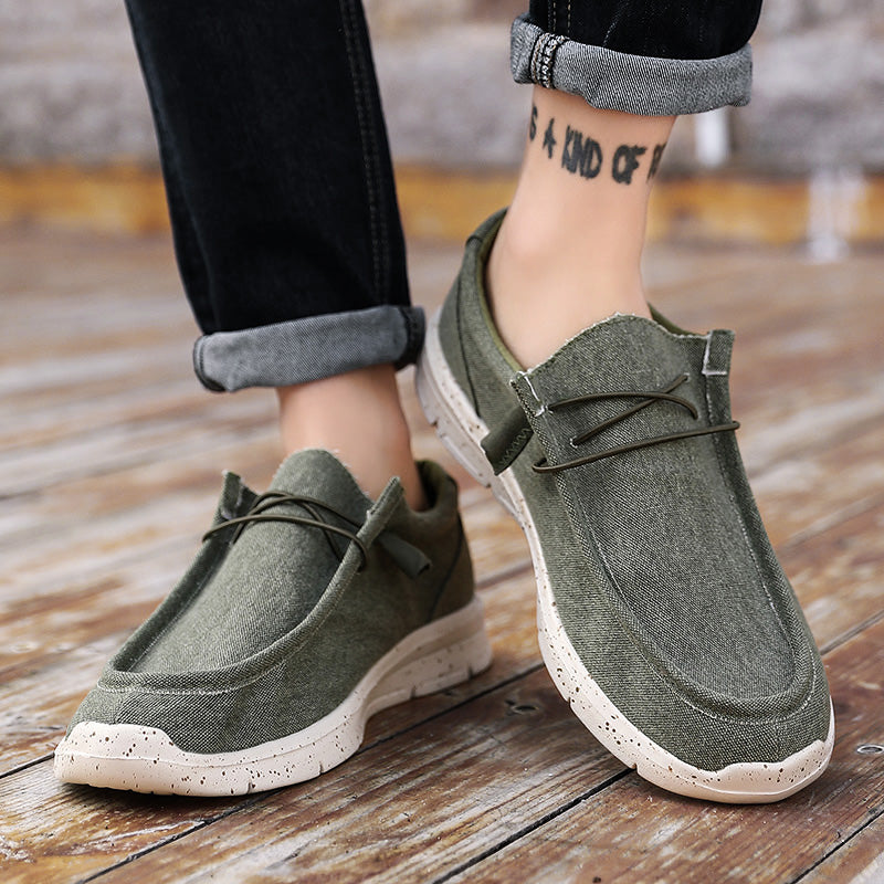 green casual walking shoes