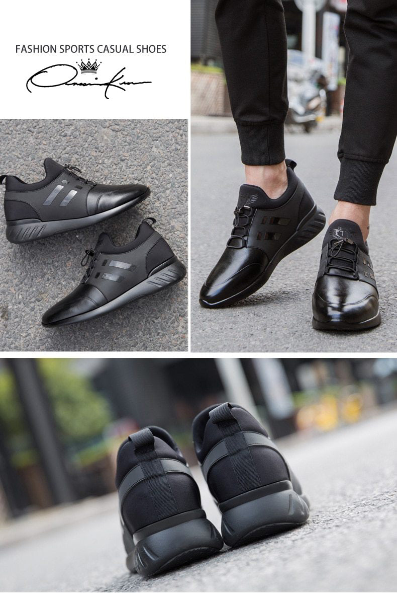 all black business travel casual shoes