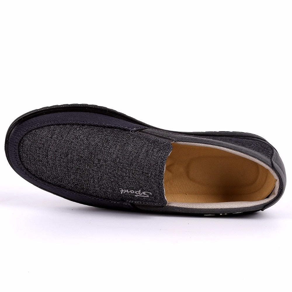 black casual walking loafer shoes men