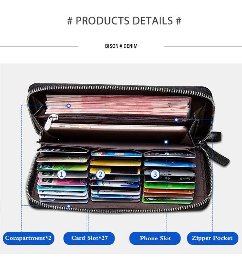 leather rfid blocking wallet compartments