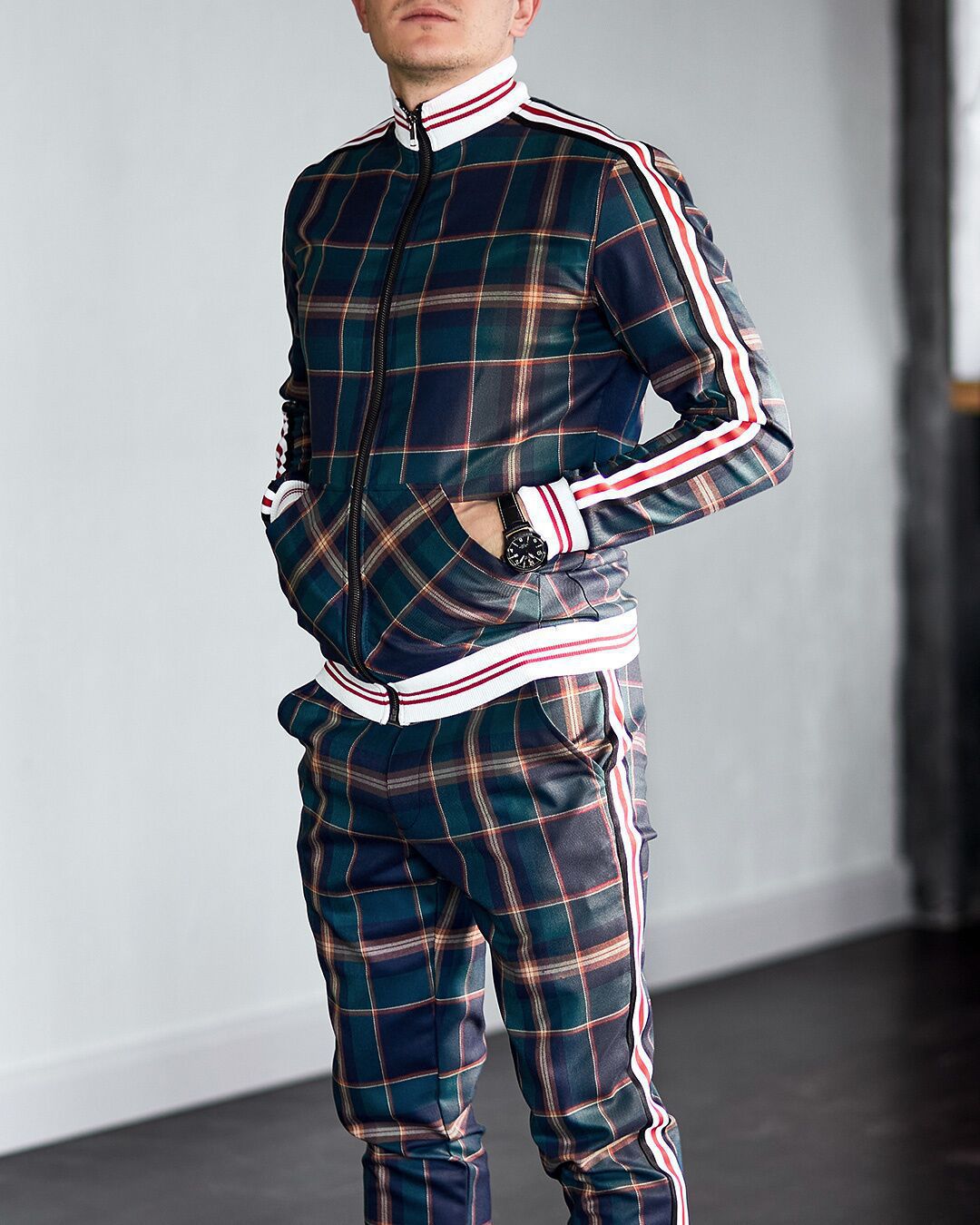 Casual Plaid Tracksuits for Men – Onassis Krown