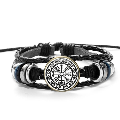 ancient symbols black bracelet
