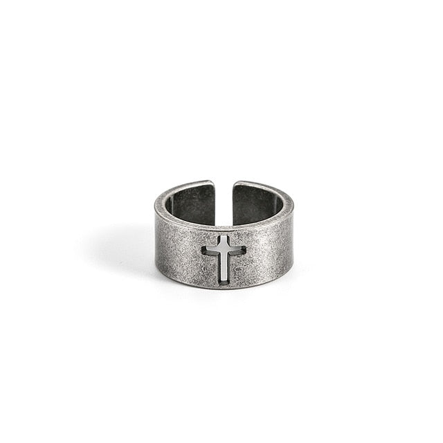 carved out hollow cross ring 