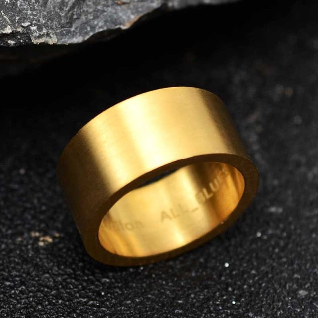 finished smooth gold ring