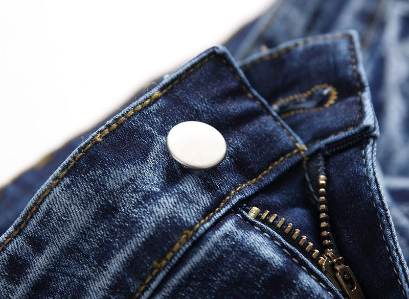 regular fit designer stone wash denim jeans men