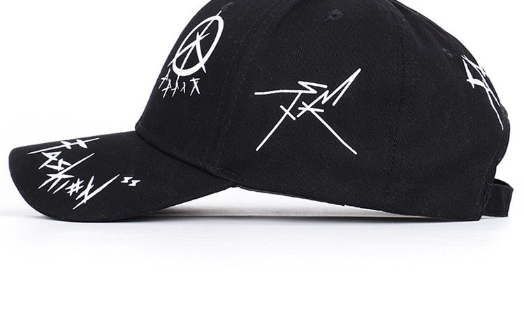 black streetwear cap