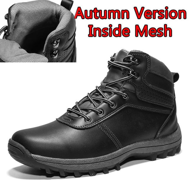 black gray leather athletic hiking boot 