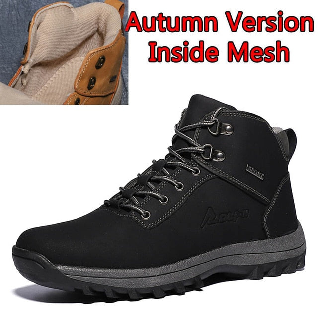 black gray athletic hiking boot 