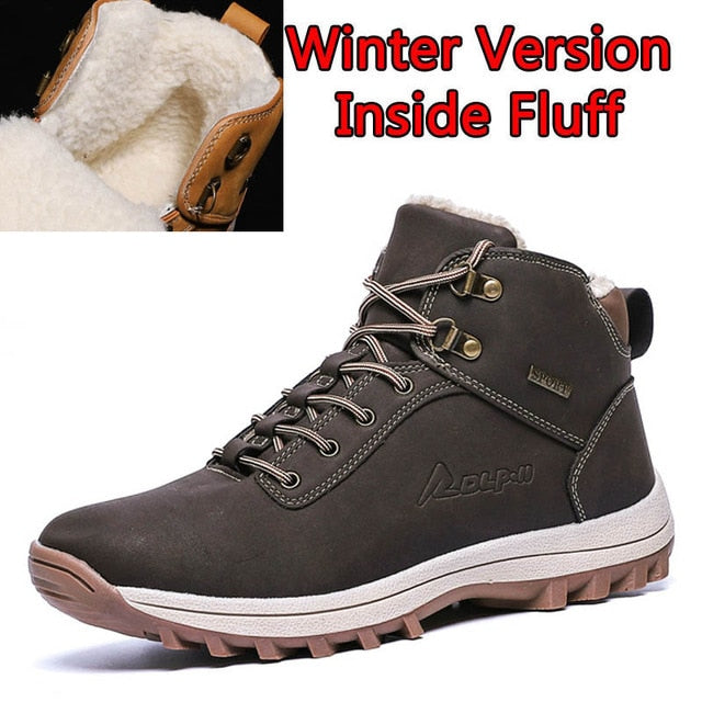 dark brown athletic hiking boot 
