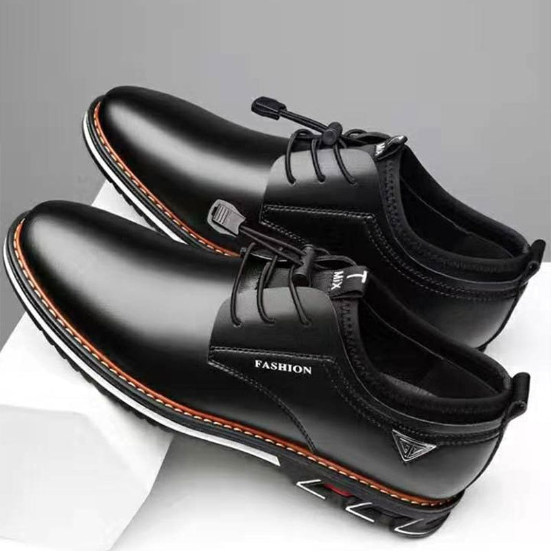 black fashion walking shoes