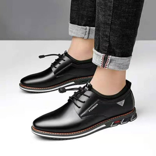 smooth black comfortable walking loafers
