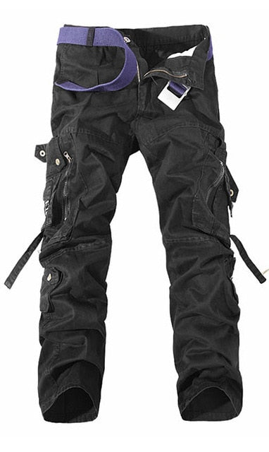 black tactical cargo pants men