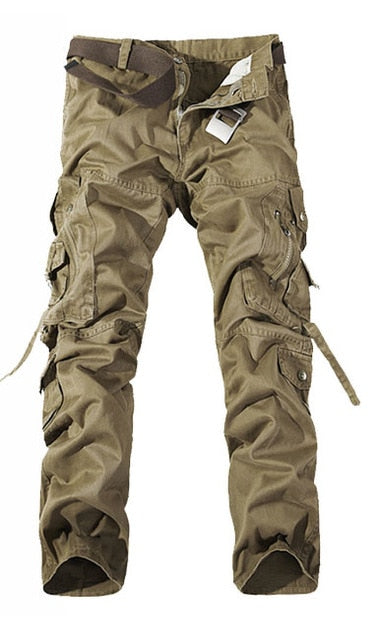khaki tactical cargo pants men