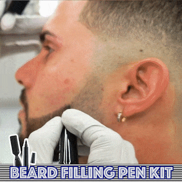 thick beard fill in pen brush kit video