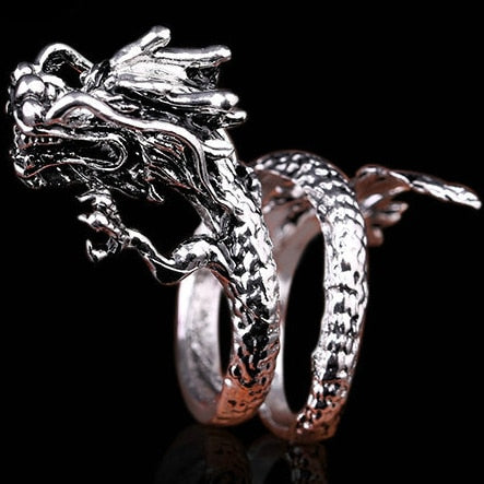 chinese good luck dragon ring
