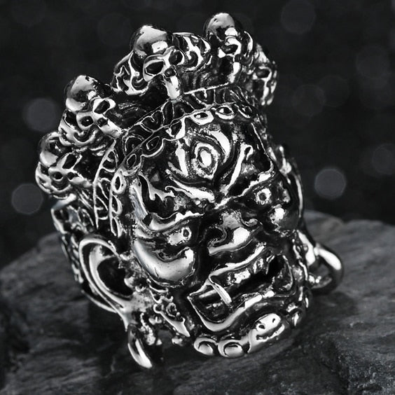 ancient gods and masks ring