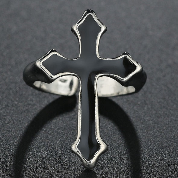 black cross ring