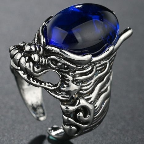 sapphire dragon head ring