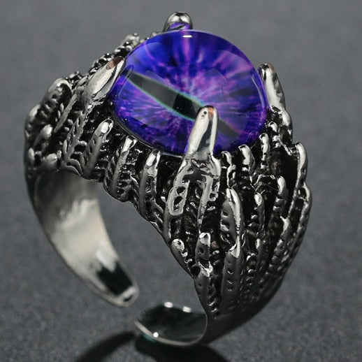 purple orb eye ring