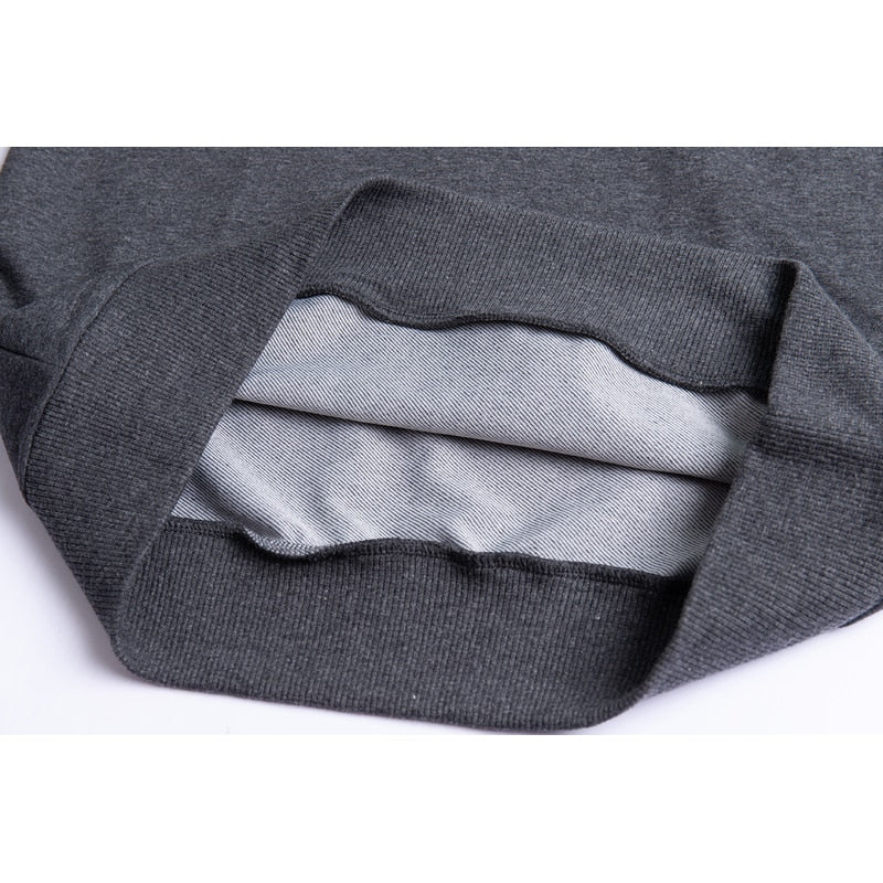 gray long sleeve stand up collar shirt