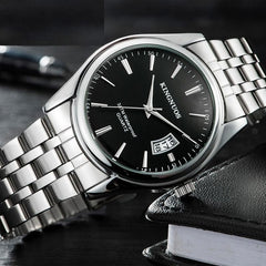 Down With The King Stylish Men's Watch - Silver & White - watch