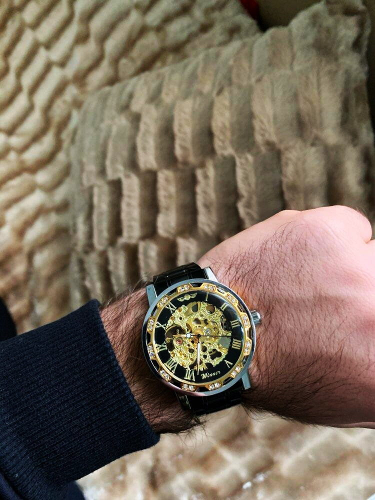 luxury watch on man's wrist