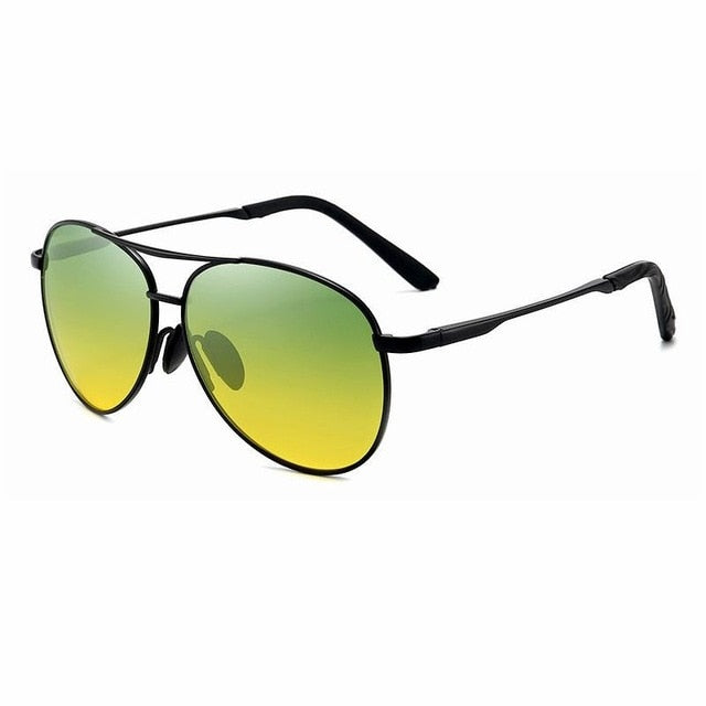 color changing polarized yellow lens sunglasses