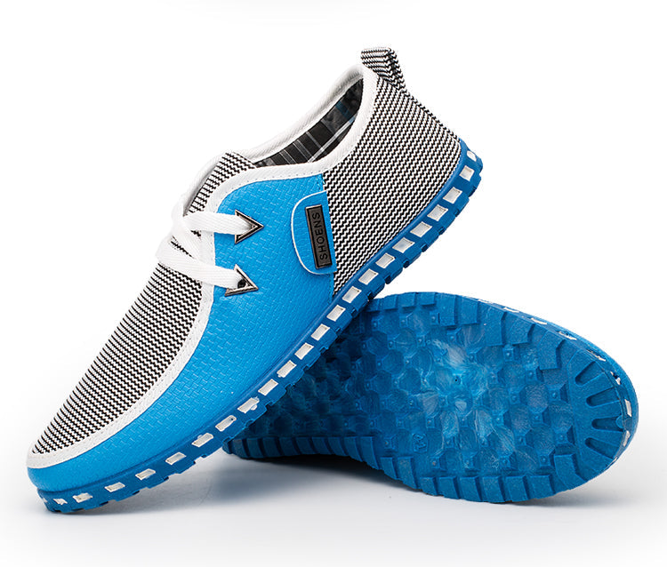 light blue summer walking shoes for men