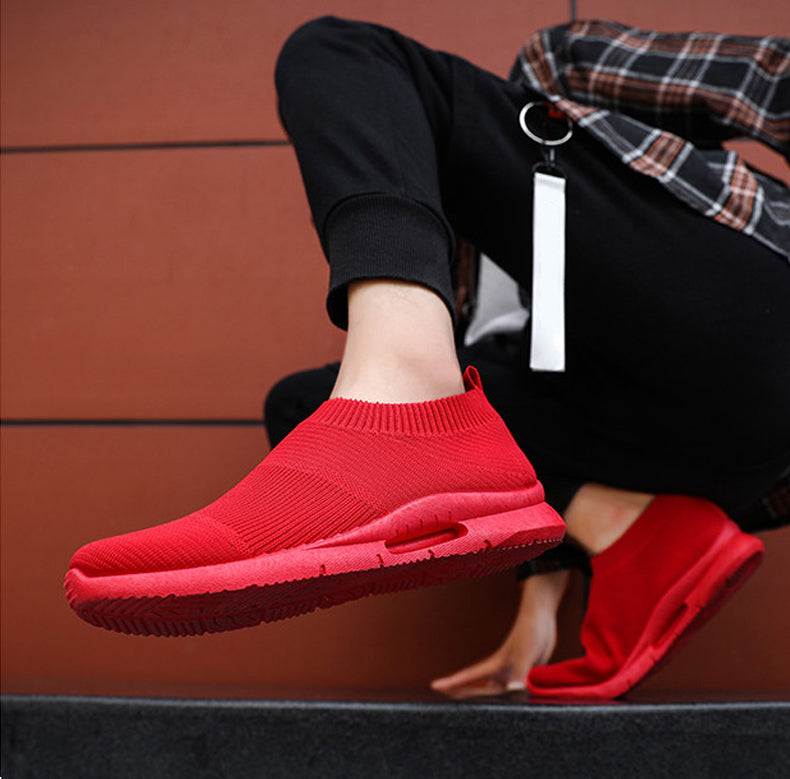 red renewable sustainable sneakers