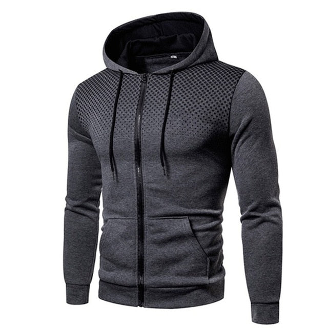 dark gray digital dots hoodie