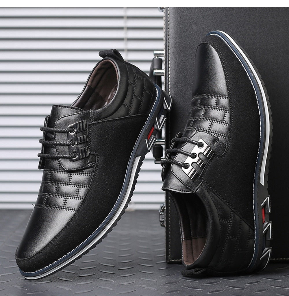 black casual business travel loafers men