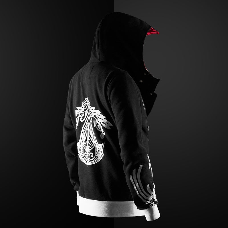 graphic design fashion hoodie men black