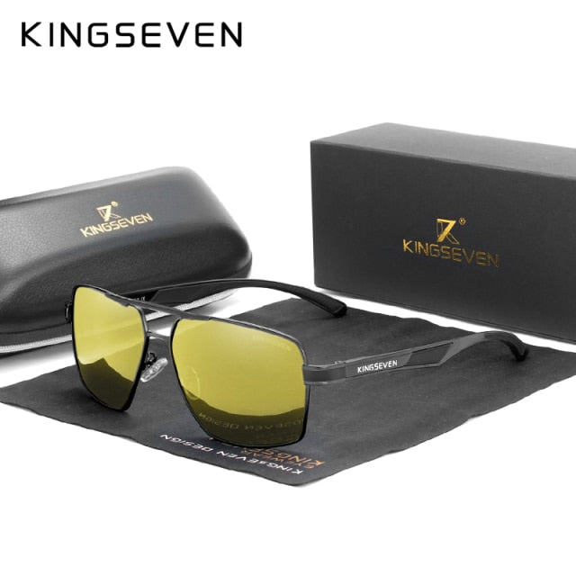 gold designer aluminum polarized sunglasses