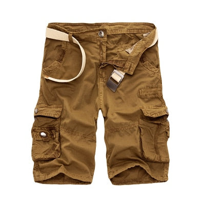 khaki cargo shorts men