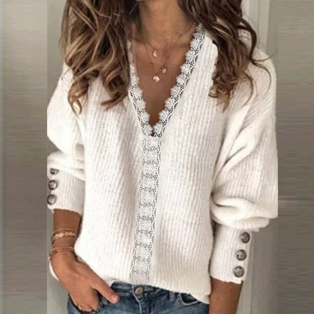 women's long sleeve sweater