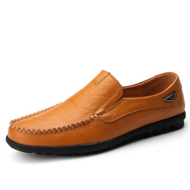 stylish light cogna casual walking shoe loafers men