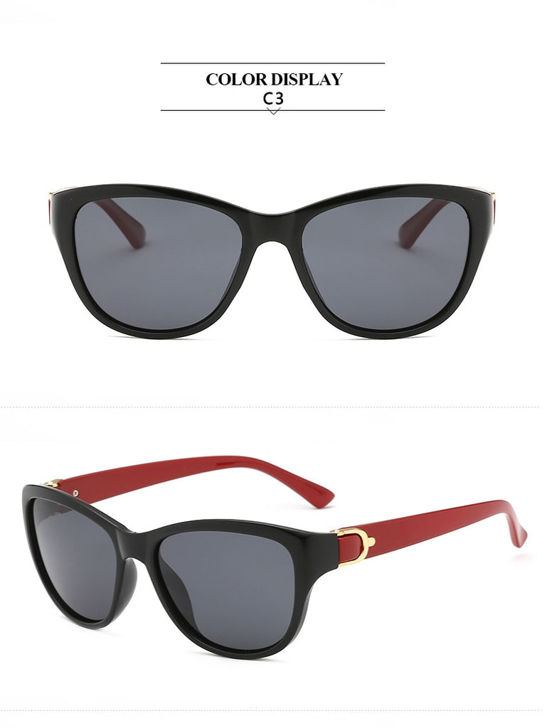 polarized black and red sunglasses
