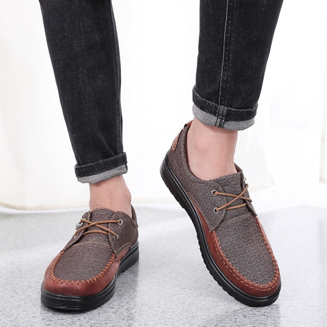 chocolate brown comfortable walking loafer shoes men