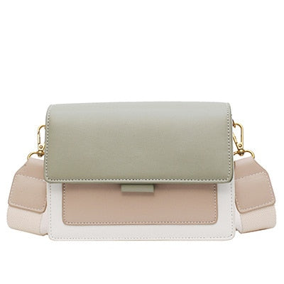 gray pink white small handbag purse