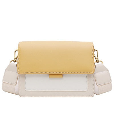 yellow cream small handbag purse