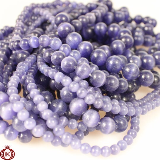 discount purple cats eye gemstone beads